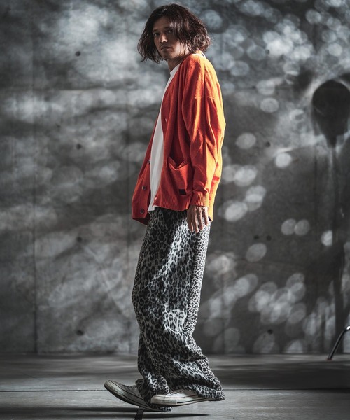 GLIMCLAP(グリムクラップ)の「mcg3900-Diamond Jacquard Chenille Cardigan ニットカーディガン(212-042-gla-cg)(カーディガン/ボレロ・メンズ・チャコール/ブラック/オレンジ/ブルー/イエロー・S/L/M)」の16枚目の写真