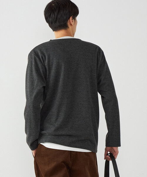 COMME CA ISM（コムサイズム）の「【セットアイテム】レイヤードTシャツ（Tシャツ/カットソー・メンズ・ブラウン/チャコール・M/L）」の7枚目の写真