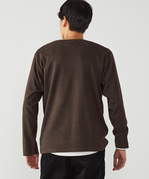 COMME CA ISM（コムサイズム）の「【セットアイテム】レイヤードTシャツ（Tシャツ/カットソー・メンズ・ブラウン/チャコール・M/L）」の13枚目の写真