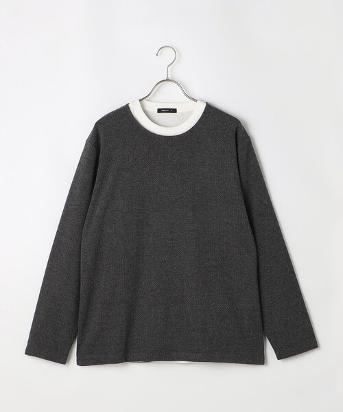 COMME CA ISM（コムサイズム）の「【セットアイテム】レイヤードTシャツ（Tシャツ/カットソー・メンズ・ブラウン/チャコール・M/L）」の14枚目の写真