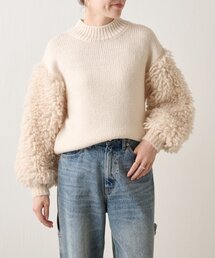 BEARDSLEY | 【ZOZO先行販売スタート】パイル袖プルオーバー(ニット/セーター)