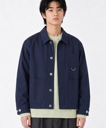 FILLIP J（フィリップジェー）の「コットン100% 短丈 フレンチワークジャケット/ カバーオール（カバーオール）」