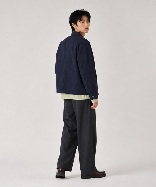 FILLIP J（フィリップジェー）の「コットン100% 短丈 フレンチワークジャケット/ カバーオール（カバーオール・メンズ・ネイビー/ブラック・X-LARGE/LARGE/MEDIUM）」の20枚目の写真