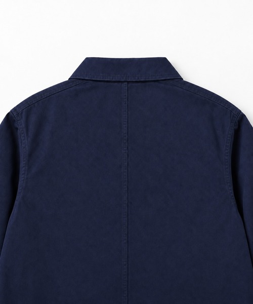 FILLIP J（フィリップジェー）の「コットン100% 短丈 フレンチワークジャケット/ カバーオール（カバーオール・メンズ・ネイビー/ブラック・X-LARGE/LARGE/MEDIUM）」の12枚目の写真
