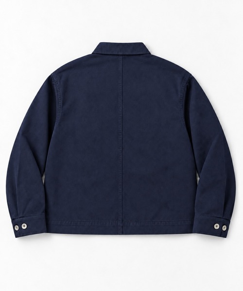 FILLIP J（フィリップジェー）の「コットン100% 短丈 フレンチワークジャケット/ カバーオール（カバーオール・メンズ・ネイビー/ブラック・X-LARGE/LARGE/MEDIUM）」の14枚目の写真