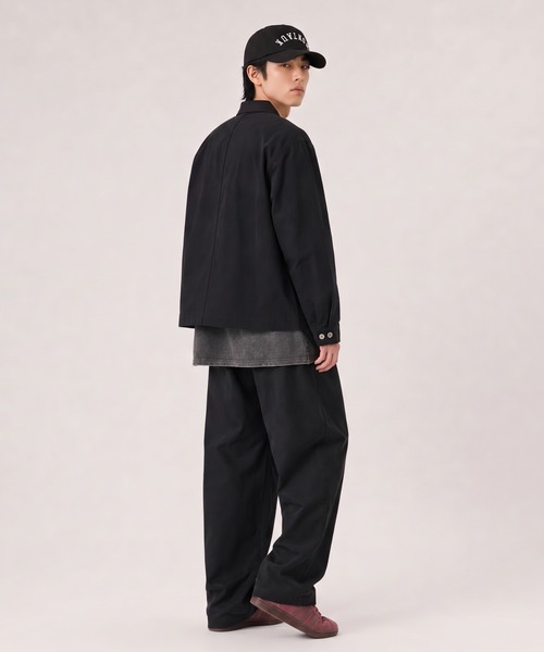 FILLIP J（フィリップジェー）の「コットン100% 短丈 フレンチワークジャケット/ カバーオール（カバーオール・メンズ・ネイビー/ブラック・X-LARGE/LARGE/MEDIUM）」の7枚目の写真