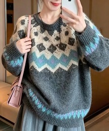 幾何学模様」に該当するニット/セーターファッション通販 - ZOZOTOWN