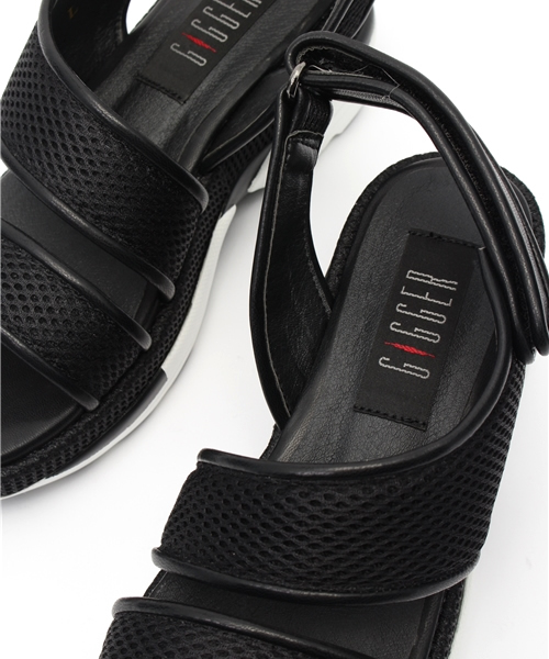 WHO'S WHO gallery（フーズフーギャラリー）の「【GIGGER】メッシュサンダル（サンダル・レディース・ブラック/ホワイト・LARGE/MEDIUM/SMALL）」の10枚目の写真