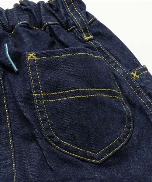 Smoothy（スムージー）の「Smoothy Denim sarouel pants / スムージー デニムサルエルパンツ（デニムパンツ・キッズ・インディゴブルー・90/100/110/140/130/150/120/160）」の6枚目の写真