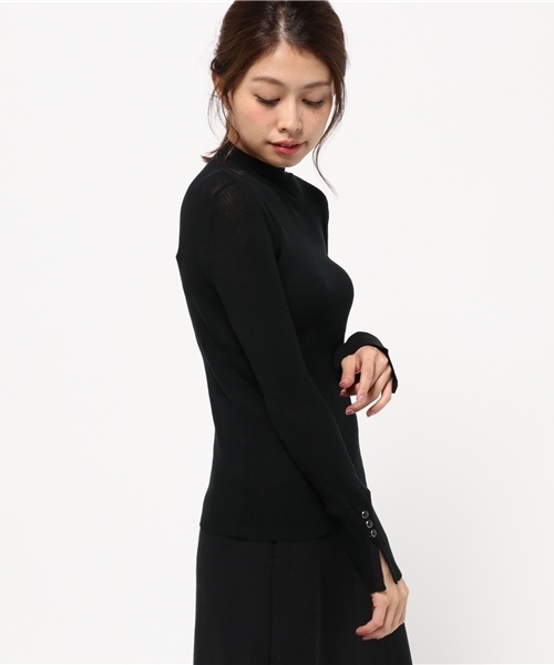 MOUSSY（マウジー）の「SNAP LONG SLEEVE TOPK（ニット/セーター・レディース・ブラック/グレー/オフホワイト/レッド・FREE）」の15枚目の写真