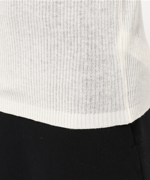 MOUSSY（マウジー）の「SNAP LONG SLEEVE TOPK（ニット/セーター・レディース・ブラック/グレー/オフホワイト/レッド・FREE）」の12枚目の写真