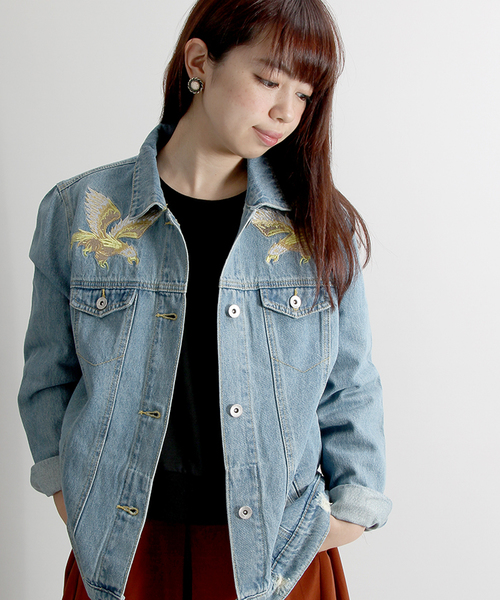WEGO（ウィゴー）の「DISPARK/刺繍Gジャン（デニムジャケット）」 - WEAR