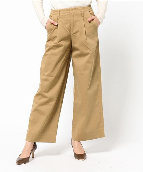 laboratory work（ラボラトリーワーク）の「カルゼストレッチワイドパンツ（その他パンツ・レディース・カーキ/ベージュ/ネイビー・MEDIUM/SMALL）」の13枚目の写真