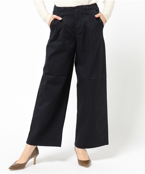 laboratory work（ラボラトリーワーク）の「カルゼストレッチワイドパンツ（その他パンツ・レディース・カーキ/ベージュ/ネイビー・MEDIUM/SMALL）」の15枚目の写真