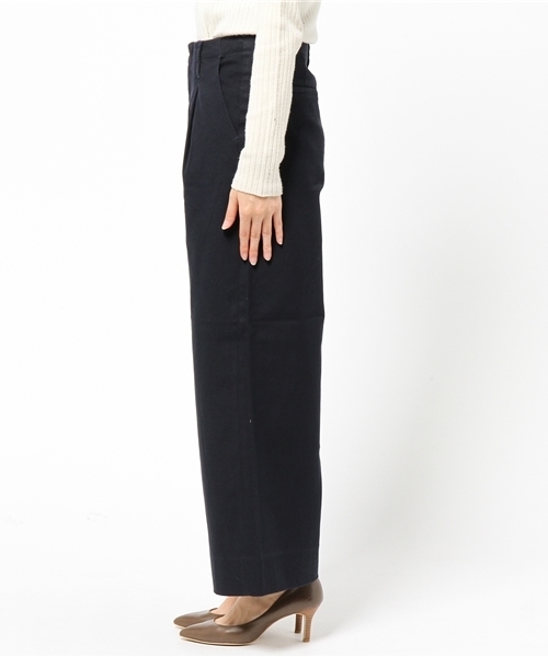 laboratory work（ラボラトリーワーク）の「カルゼストレッチワイドパンツ（その他パンツ・レディース・カーキ/ベージュ/ネイビー・MEDIUM/SMALL）」の5枚目の写真