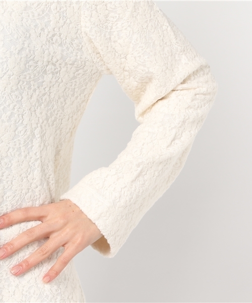 MOUSSY(マウジー)の「Brushed Lace Tops(Tシャツ/カットソー・レディース・オレンジ系その他/オフホワイト/ライトブラック・FREE)」の8枚目の写真