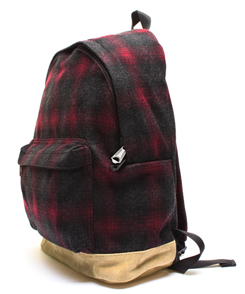 BEAUTY&YOUTH UNITED ARROWS（ビューティーアンドユースユナイテッドアローズ）の「BY ウール/スエード　デイパック ◆（バックパック/リュック・メンズ・レッド/ネイビー・F）」の3枚目の写真