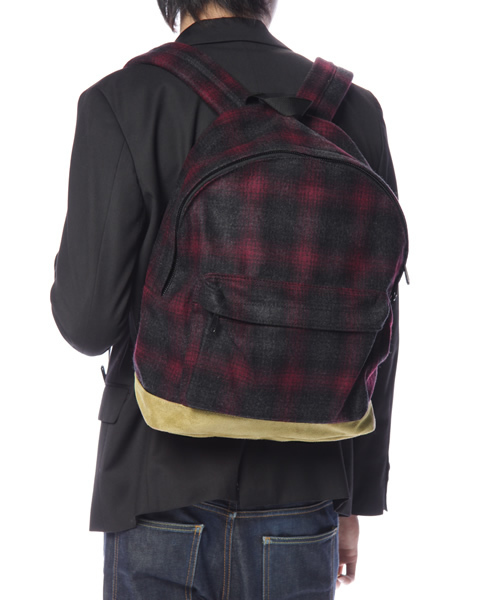 BEAUTY&YOUTH UNITED ARROWS（ビューティーアンドユースユナイテッドアローズ）の「BY ウール/スエード　デイパック ◆（バックパック/リュック・メンズ・レッド/ネイビー・F）」の12枚目の写真
