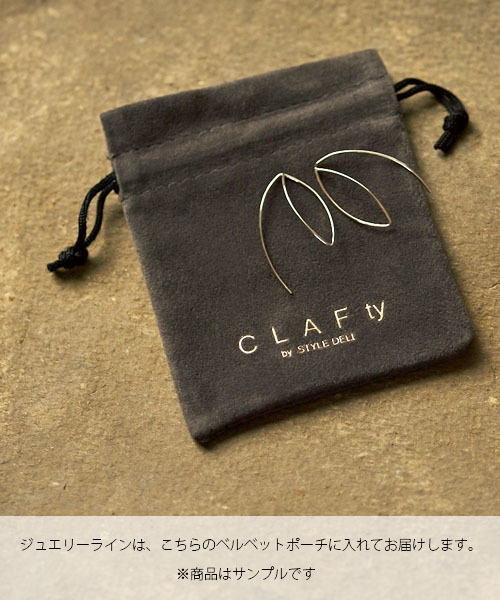 CLAFty by STYLE DELI(クラフティバイスタイルデリ)の「K18 ローズカットスウィングピアス/ ブルートパーズ(ピアス(両耳用)・レディース・ブルー・FREE)」の4枚目の写真