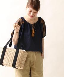 coen | 【Market】コットン袖エンブロイダリーブラウスⅠ(シャツ/ブラウス)