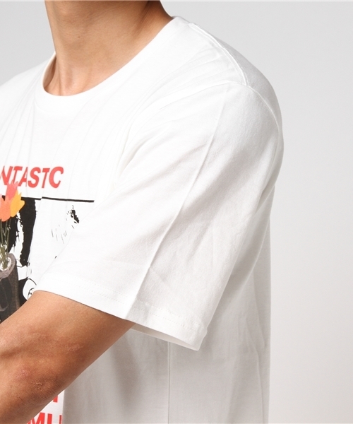 WEGO(ウィゴー)の「WEGO/FANTASTICフォトカットソー(Tシャツ/カットソー・メンズ・ブラック/ホワイト・LARGE/MEDIUM)」の6枚目の写真