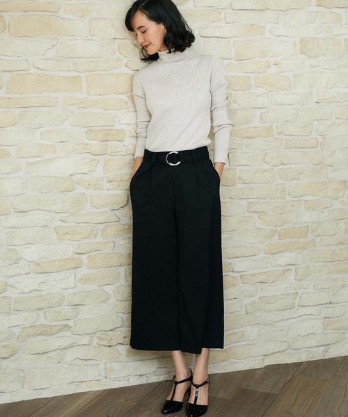 green label relaxing（グリーンレーベルリラクシング）の「[手洗い可能] CR W リブ タートル 12G ニット ◆（ニット/セーター・レディース・ライトグレー/ネイビー/レッド/オフホワイト/ターコイズブルー/ライトピンク/コバルトブルー/その他1・FREE）」の19枚目の写真