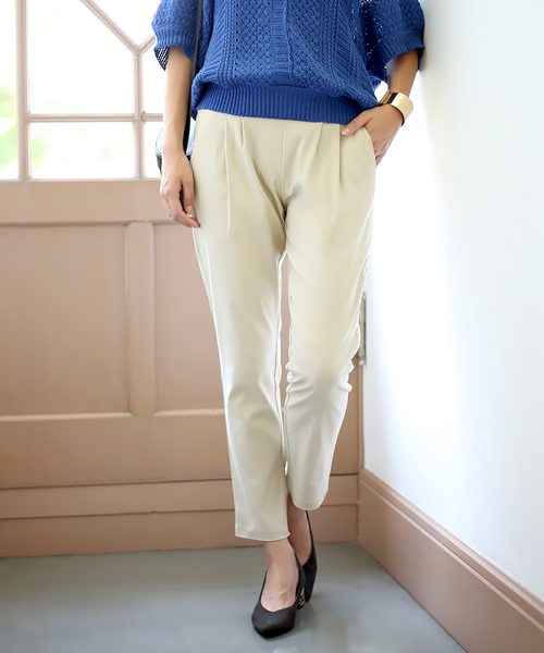 Bou Jeloud（ブージュルード）の「《シリーズ累計80万本突破》ハイテンション美脚パンツ（その他パンツ・レディース・ブラック/カーキ/A/ネイビー/ベージュ/オフホワイト/キャメル/オリーブ/ブルー・36/34/40/38）」の4枚目の写真