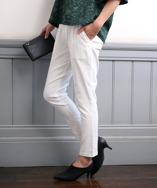 Bou Jeloud（ブージュルード）の「《シリーズ累計80万本突破》ハイテンション美脚パンツ（その他パンツ・レディース・ブラック/カーキ/A/ネイビー/ベージュ/オフホワイト/キャメル/オリーブ/ブルー・36/34/40/38）」の2枚目の写真