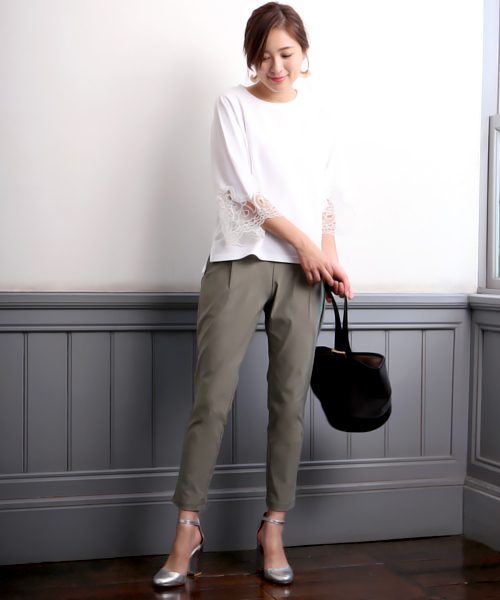 Bou Jeloud（ブージュルード）の「《シリーズ累計80万本突破》ハイテンション美脚パンツ（その他パンツ・レディース・ブラック/カーキ/A/ネイビー/ベージュ/オフホワイト/キャメル/オリーブ/ブルー・36/34/40/38）」の21枚目の写真