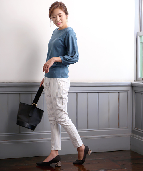 Bou Jeloud（ブージュルード）の「《シリーズ累計80万本突破》ハイテンション美脚パンツ（その他パンツ・レディース・ブラック/カーキ/A/ネイビー/ベージュ/オフホワイト/キャメル/オリーブ/ブルー・36/34/40/38）」の14枚目の写真