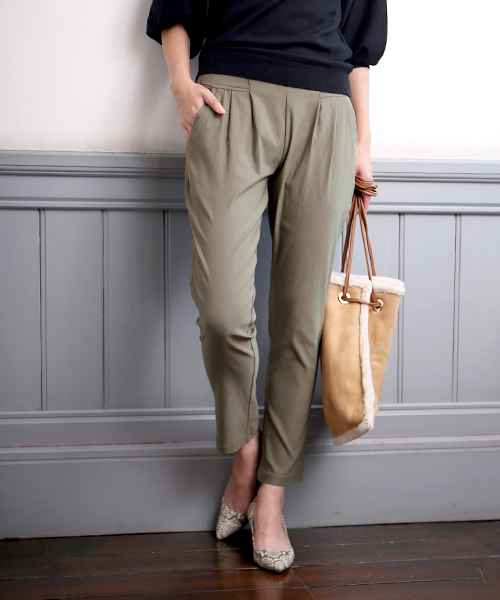 Bou Jeloud（ブージュルード）の「《シリーズ累計80万本突破》ハイテンション美脚パンツ（その他パンツ・レディース・ブラック/カーキ/A/ネイビー/ベージュ/オフホワイト/キャメル/オリーブ/ブルー・36/34/40/38）」の17枚目の写真