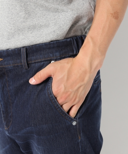 GLOBAL WORK（グローバルワーク）の「【抜群のストレッチ】ニットデニムイージーパンツ/762657（その他パンツ・メンズ・ライトブルー/ネイビー・LARGE/SMALL/MEDIUM/X-LARGE）」の3枚目の写真