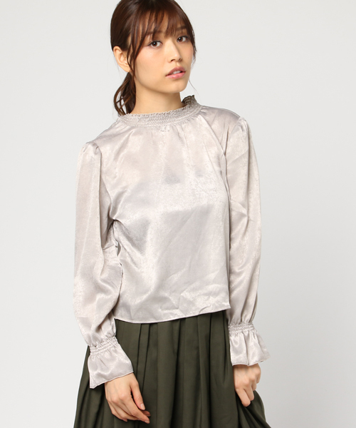 archives（アルシーヴ）の「ヴィンテージサテンブラウス（シャツ/ブラウス・レディース・グレー/ブラック/ピンク・MEDIUM）」の3枚目の写真