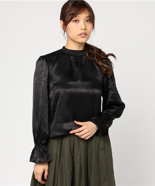 archives（アルシーヴ）の「ヴィンテージサテンブラウス（シャツ/ブラウス・レディース・グレー/ブラック/ピンク・MEDIUM）」の2枚目の写真