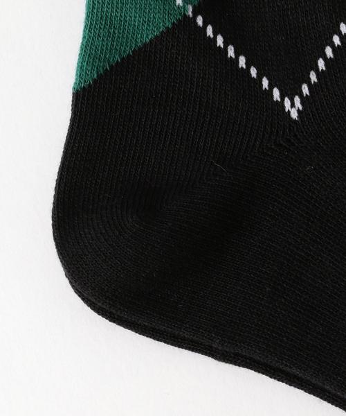 BEAUTY&YOUTH UNITED ARROWS（ビューティーアンドユースユナイテッドアローズ）の「BY アーガイル ソックス ◆（ソックス/靴下・メンズ・ホワイト/ブラック/グレー/ネイビー・FREE）」の6枚目の写真