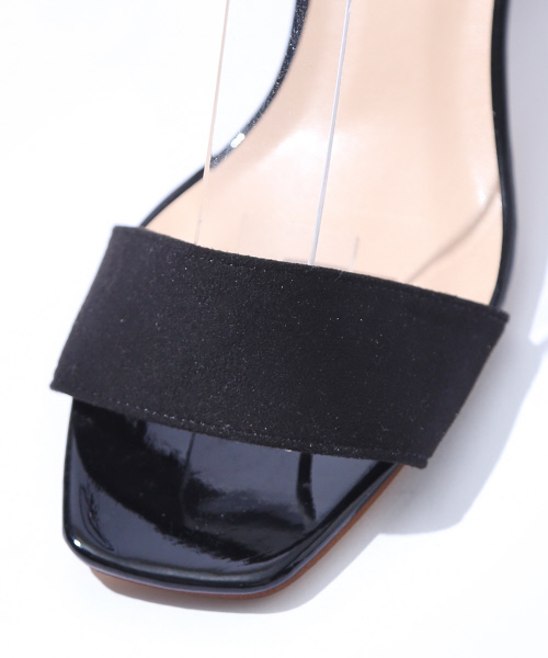 PICHE ABAHOUSE（ピシェ アバハウス）の「【WEB別注】クリアヒールストラップサンダル（サンダル・レディース・ブラック/イエロー/ブルー/シャンパン・SMALL/MEDIUM/LARGE）」の20枚目の写真