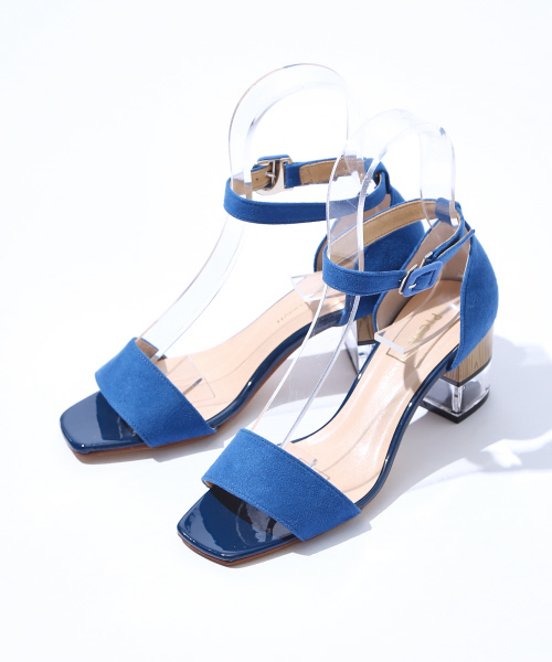 PICHE ABAHOUSE（ピシェ アバハウス）の「【WEB別注】クリアヒールストラップサンダル（サンダル・レディース・ブラック/イエロー/ブルー/シャンパン・SMALL/MEDIUM/LARGE）」の8枚目の写真