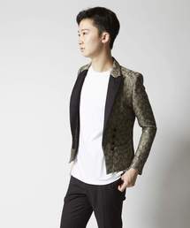 GalaabenD ガラアーベント　総柄 テーラードジャケット タキシード GalaabenD（ガラアーベント）の「タキシードクロスストレッチ 袖