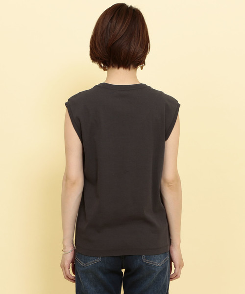 BEAUTY&YOUTH UNITED ARROWS（ビューティーアンドユースユナイテッドアローズ）の「BY∴ ドライコットンノースリーブカットソー o（Tシャツ/カットソー・レディース・ホワイト/ライム/ダークグレー/パープル/ダークグリーン/ベージュ/ブラック/ライトブルー・FREE）」の19枚目の写真