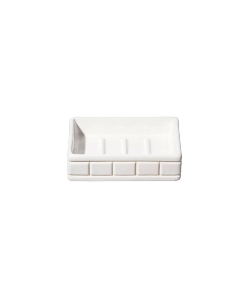 PUEBCO(プエブコ)の「CERAMIC BATH ENSEMBLE Soap Dish(バス/トイレグッズ)」|ホワイト