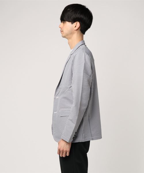 JACKROSE（ジャックローズ）の「CORISCO ストレッチサッカーテーラードJKT（テーラードジャケット・メンズ・ホワイト/ブラック/ネイビー・M/L）」の5枚目の写真