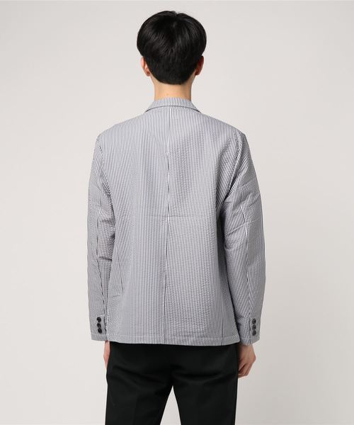 JACKROSE（ジャックローズ）の「CORISCO ストレッチサッカーテーラードJKT（テーラードジャケット・メンズ・ホワイト/ブラック/ネイビー・M/L）」の6枚目の写真