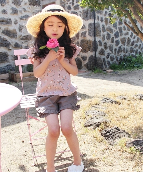 Rora(ローラ)の「ライン ショートパンツ(その他パンツ・キッズ・ブラウン・110cm/100cm/120cm/130cm/90㎝/140cm/150cm)」の2枚目の写真