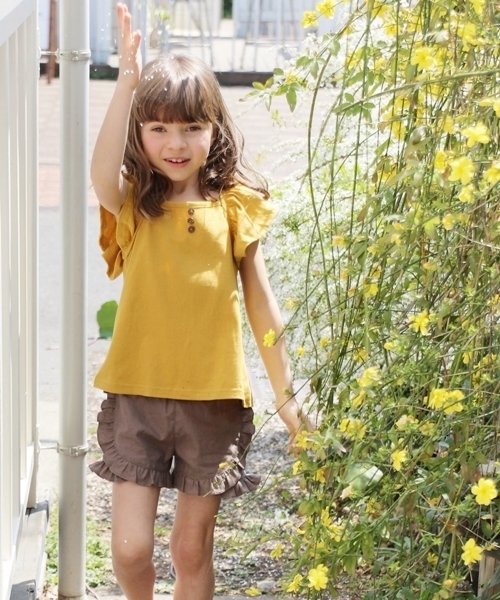 Rora(ローラ)の「ライン ショートパンツ(その他パンツ・キッズ・ブラウン・110cm/100cm/120cm/130cm/90㎝/140cm/150cm)」の7枚目の写真
