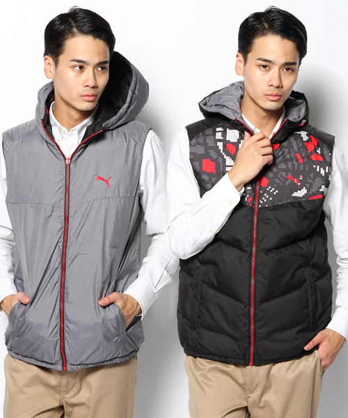 PUMA（プーマ）の「リバーシブル ダウンベスト - i like PUMA（ダウン