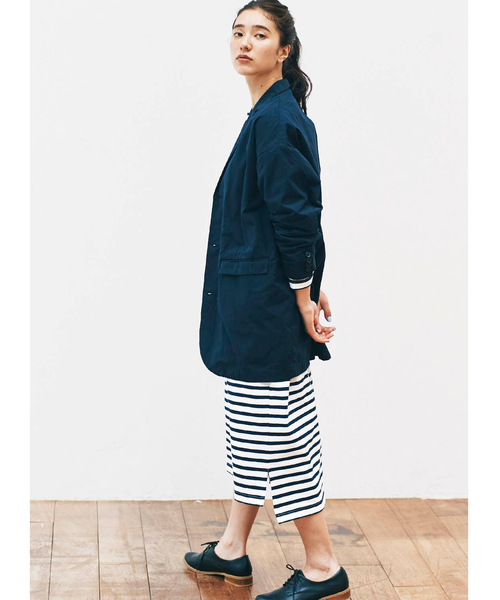 avecmoi(アヴェクモワ)の「アヴェクモワ ボーダーワンピース(ワンピース・レディース・ネイビー・SMALL/MEDIUM/LARGE/X-LARGE)」の6枚目の写真