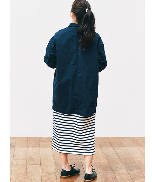 avecmoi(アヴェクモワ)の「アヴェクモワ ボーダーワンピース(ワンピース・レディース・ネイビー・SMALL/MEDIUM/LARGE/X-LARGE)」の4枚目の写真