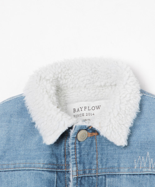 BAYFLOW（ベイフロー）の「[KIDS]ボアランチジャケット（ブルゾン・キッズ・オレンジ/クリアブルー/ベージュ・LARGE/MEDIUM/SMALL/XX-LARGE/X-LARGE）」の10枚目の写真