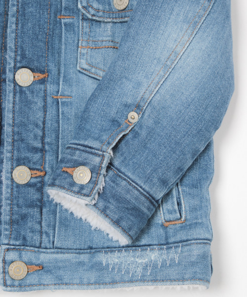 BAYFLOW（ベイフロー）の「[KIDS]ボアランチジャケット（ブルゾン・キッズ・オレンジ/クリアブルー/ベージュ・LARGE/MEDIUM/SMALL/XX-LARGE/X-LARGE）」の16枚目の写真