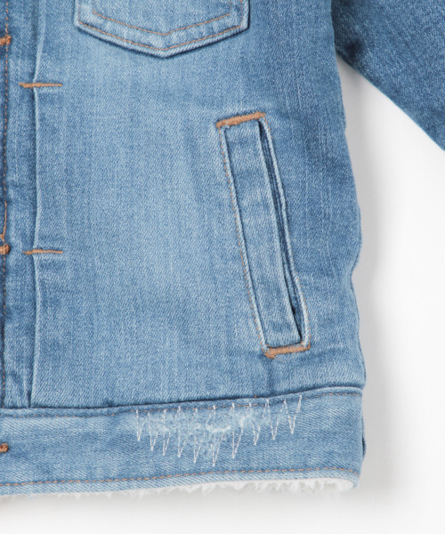 BAYFLOW（ベイフロー）の「[KIDS]ボアランチジャケット（ブルゾン・キッズ・オレンジ/クリアブルー/ベージュ・LARGE/MEDIUM/SMALL/XX-LARGE/X-LARGE）」の8枚目の写真